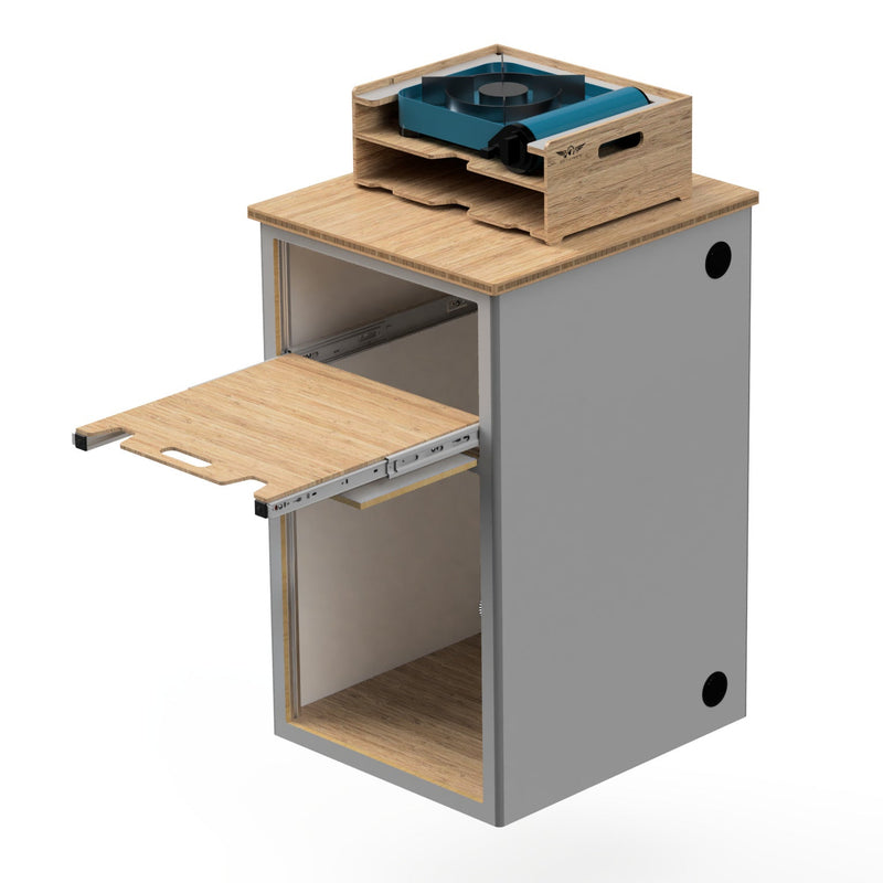 Load image into Gallery viewer, Top 65L fridge for small van life kitchens with Aero Galley
