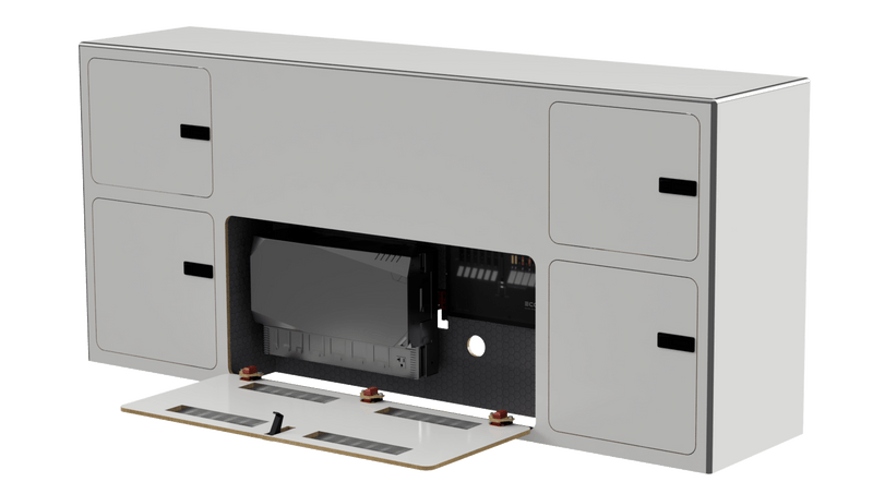 Load image into Gallery viewer, PowerKit electrical cabinet dimensions 72 inch extended van system
