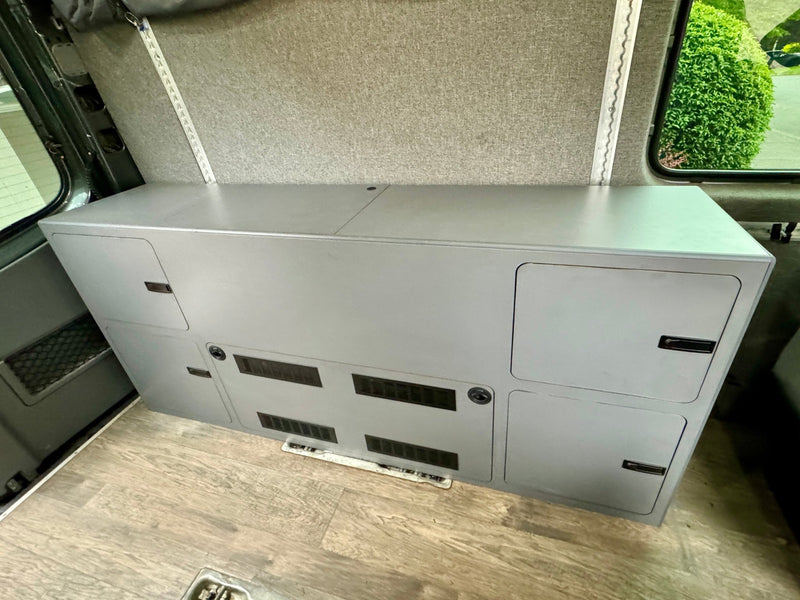 Load image into Gallery viewer, PowerKit cabinet installation over wheel well Sprinter Transit