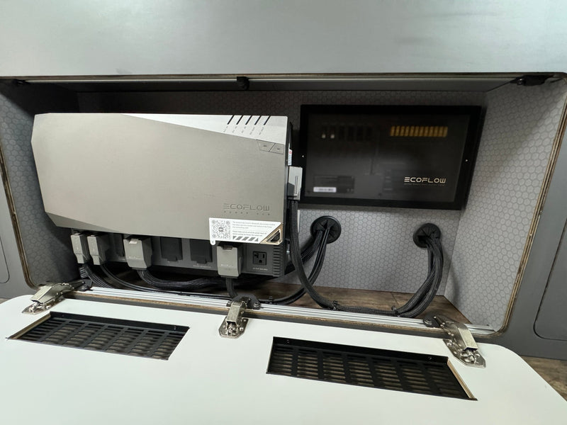 Load image into Gallery viewer, Electrical cabinet ventilation access panels PowerKit components van build