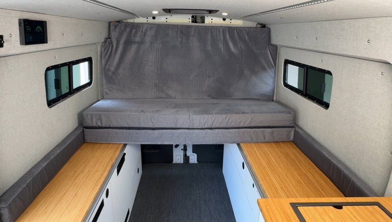 Load image into Gallery viewer, FlexDeck vista lounge mode with tri-fold mattress creating chaise lounge