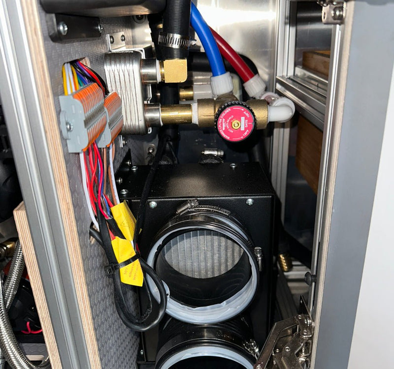 Load image into Gallery viewer, Heating Cabinet: Hydronic + Water || Van Wheel Well | Extended - Skyliner Gear LLC