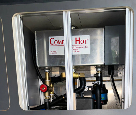 Heating Cabinet: Hydronic + Water || Van Wheel Well | Extended - Skyliner Gear LLC