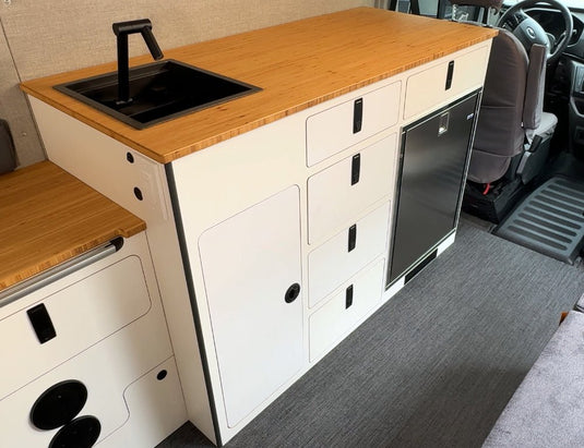 Kitchen Galley: Quest 85L || Driver Side - Skyliner Gear LLC