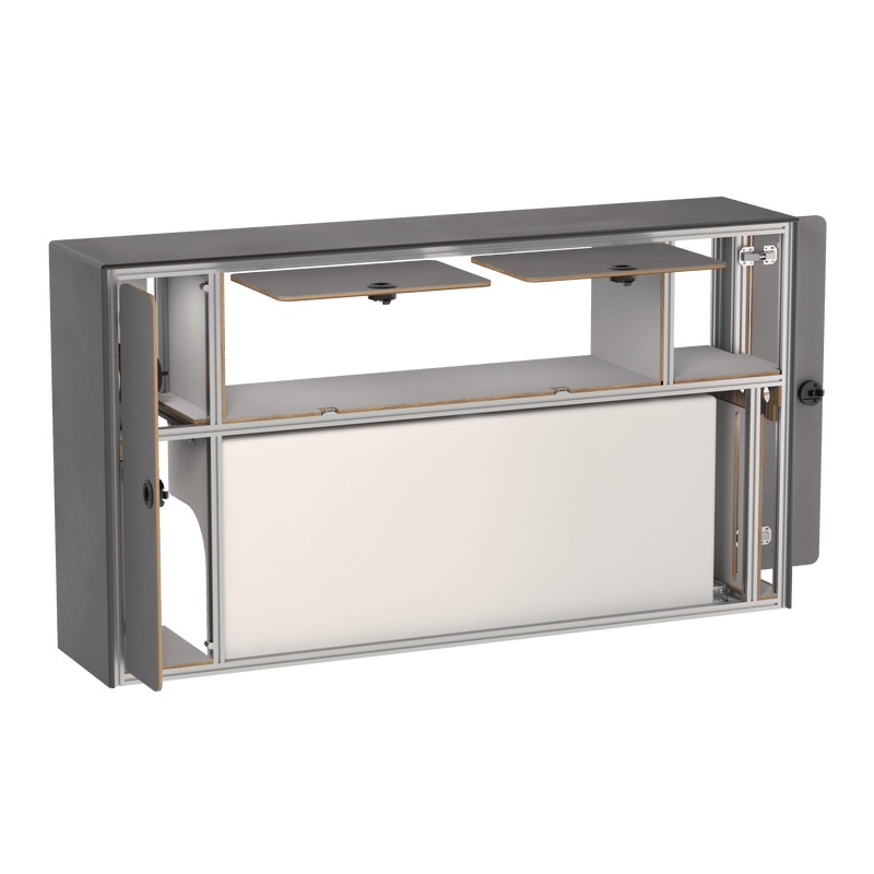 Load image into Gallery viewer, Van water cabinet installation over wheel well Sprinter Transit