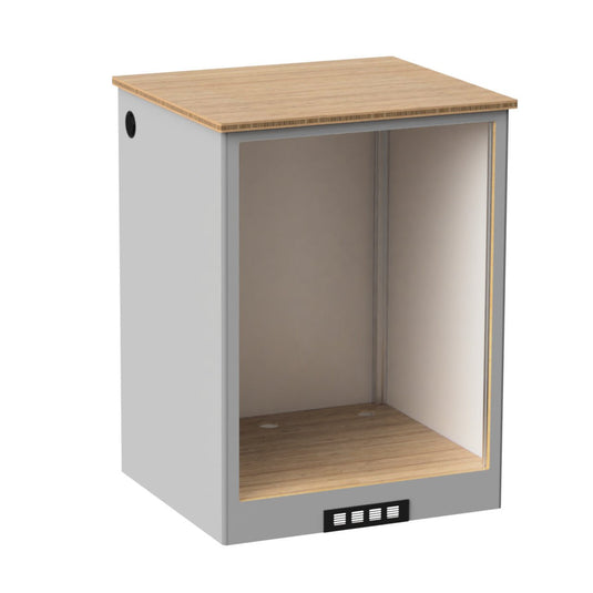 Compact 130L fridge for adventure van conversion with Aero Galley