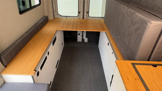 FlexDeck bamboo sections showing removable modular construction