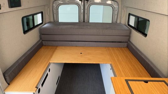 FlexDeck work and prep mode with one section removed for workspace