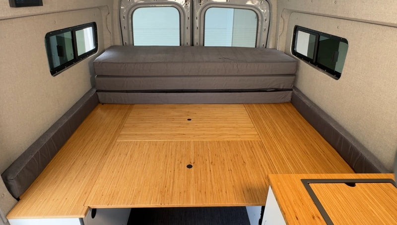 Load image into Gallery viewer, FlexDeck north-south configuration 76 inch long sleeping platform
