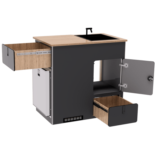 Kitchen Galley: Oasis Extended || Passenger Door | 65L Door - Skyliner Gear LLC