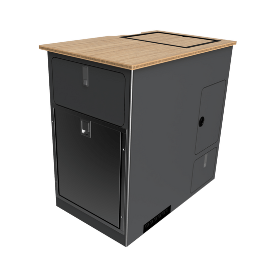 Kitchen Galley: Oasis Extended || Passenger Door | 65L Drawer - Skyliner Gear LLC