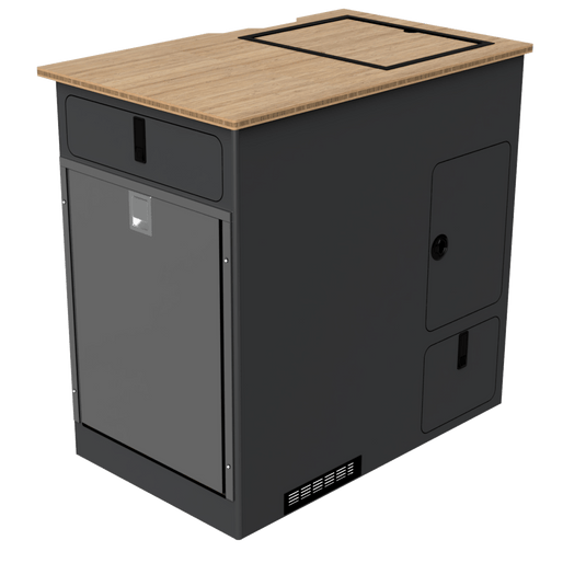 Kitchen Galley: Oasis Extended || Passenger Door | 85L Drawer - Skyliner Gear LLC