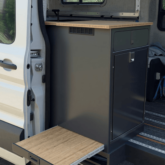 Kitchen Galley: Oasis Extended || Passenger Door | 85L Drawer - Skyliner Gear LLC