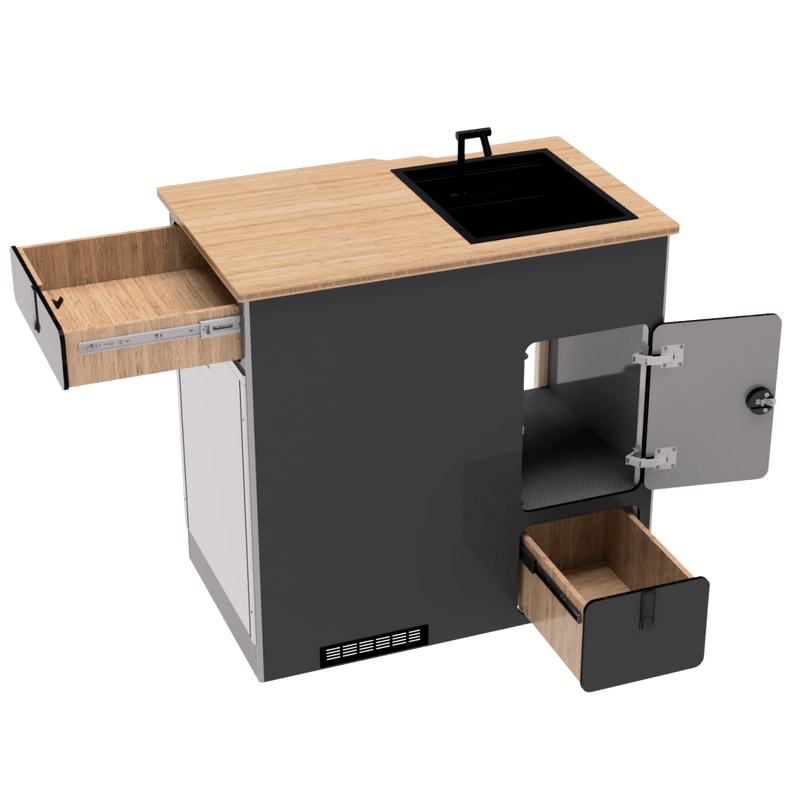 Load image into Gallery viewer, Kitchen Galley: Oasis Extended || Passenger Door | 85L Drawer - Skyliner Gear LLC
