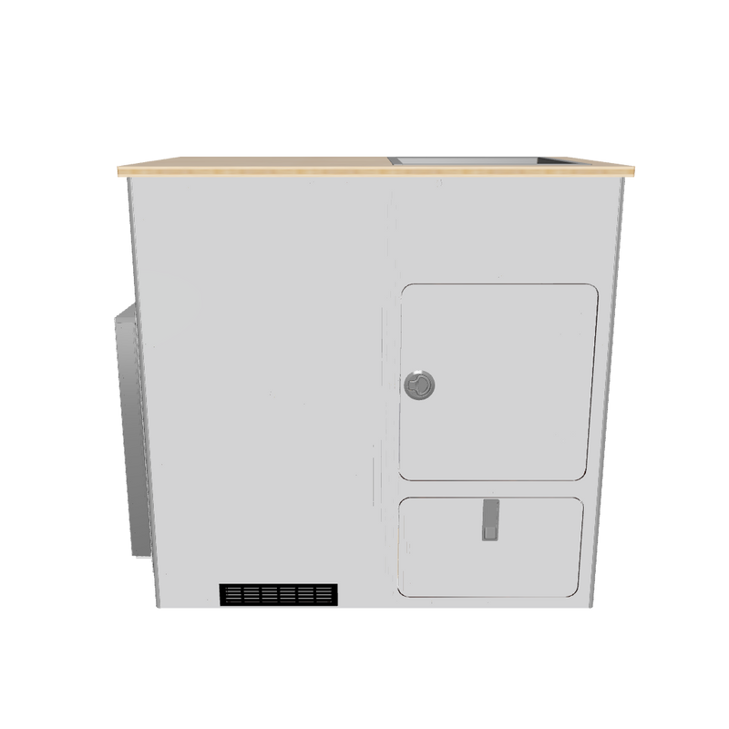 Load 3D model into Gallery viewer, Oasis Extended 65L door galley AR Model- try in your van
