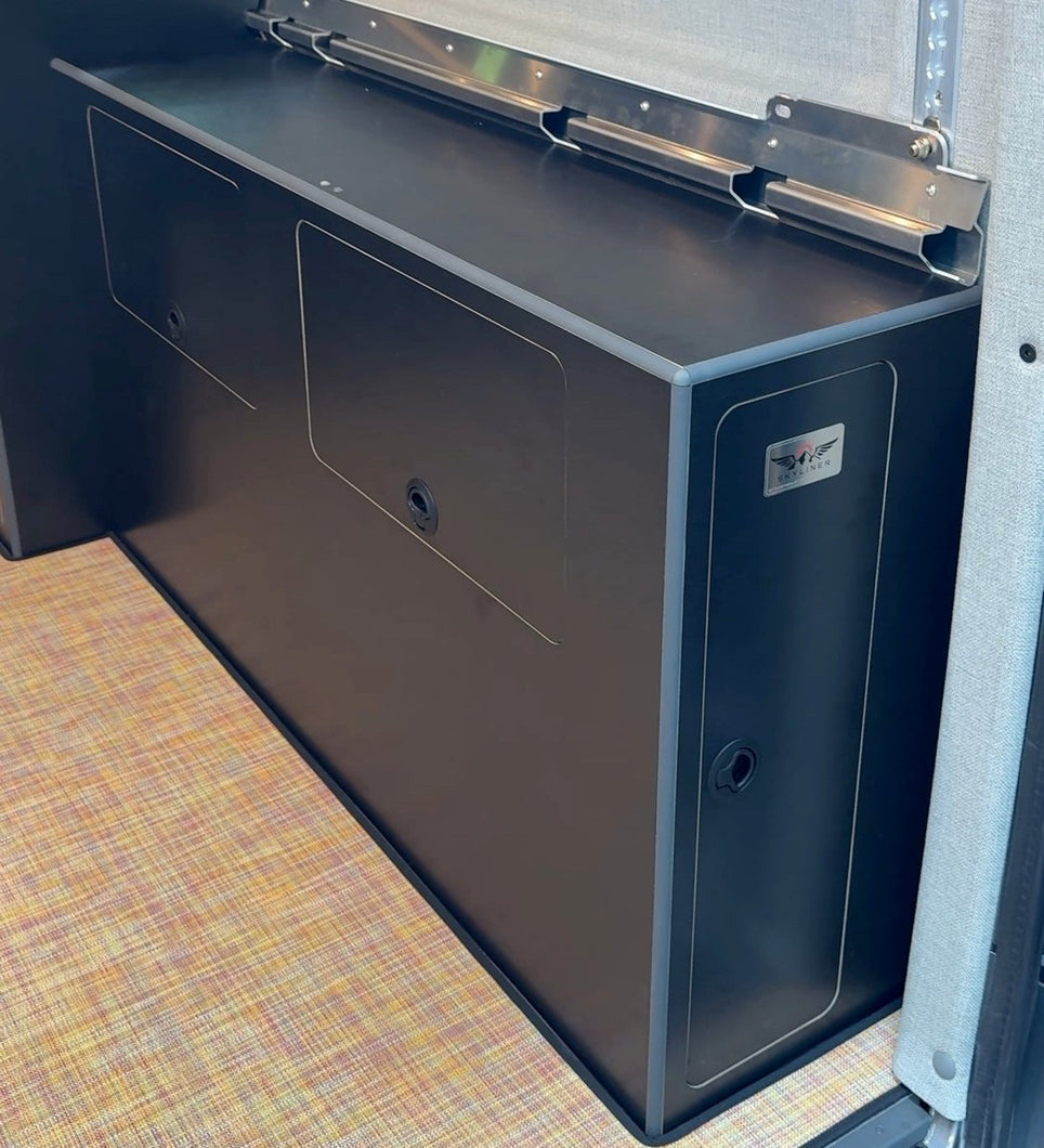Water Cabinet: 20gal || Van Wheel Well | Compact - Skyliner Gear LLC
